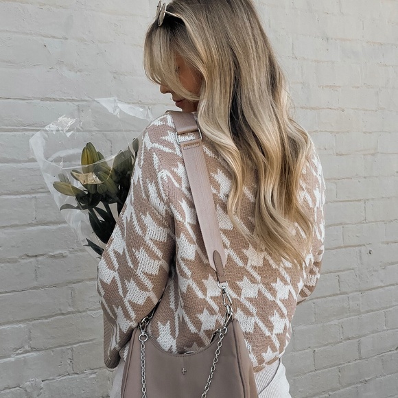 New*Princess Polly Houndstooth Print‎ Sweater - Picture 7 of 10